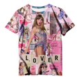 thumbnail image 1 of TayIor Sw1ft Chemises, Tylor Sw1ft Merch, Tylor Sw1ft, Chemises Blouse à Manches Courtes à Col Rond Imprimées Décontractées de Mode pour Femmes, T-Shirts Graphiques pour Amatrices de Musique pour Femmes TKFASHION Rose TG, 1 of 3