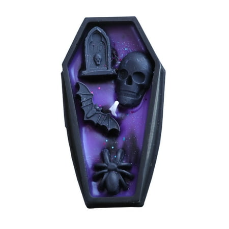 Halloween Decorations Indoor - Gothic Halloween Skeleton Coffin Candles Decor Gifts - Spooky Party Birthday Decoration Centerpieces Home Decor