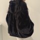 thumbnail image 3 of Chaqueta de algodón con capucha para mujer, abrigo de terciopelo grueso de estilo coreano, ropa de lana de cordero, Invierno, 3 of 3