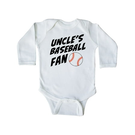 

Inktastic Uncles Baseball Fan Gift Baby Boy or Baby Girl Long Sleeve Bodysuit