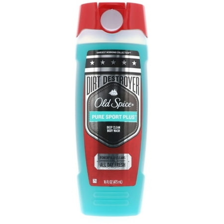 Hardest Working Collection Dirt Destroyer Body Wash, Pure Sport Plus 16 oz (Pack of 6)