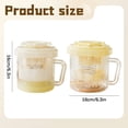 thumbnail image 3 of Yellow Plastic Yogurt Press Filter - Reusable Greek Yogurt Maker with Lid for Draining Whey, Cheese Making & Coconut Milk (1 Unit), 3 of 5
