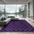 thumbnail image 2 of ODIKA 8'x10' Washable Area Rug Style Abstract Grid Network Modern Decorative Surface Cover for Dining Room, Large Office, Lounge, Non-Slip Chair-Friendly Mat, 2 of 7