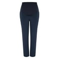 thumbnail image 2 of NECHOLOGY Maternity Leggings over The Belly Women's Maternity Pants Stretch Career Dress Pants Work Pregnancy Jeans Navy Small, 2 of 8