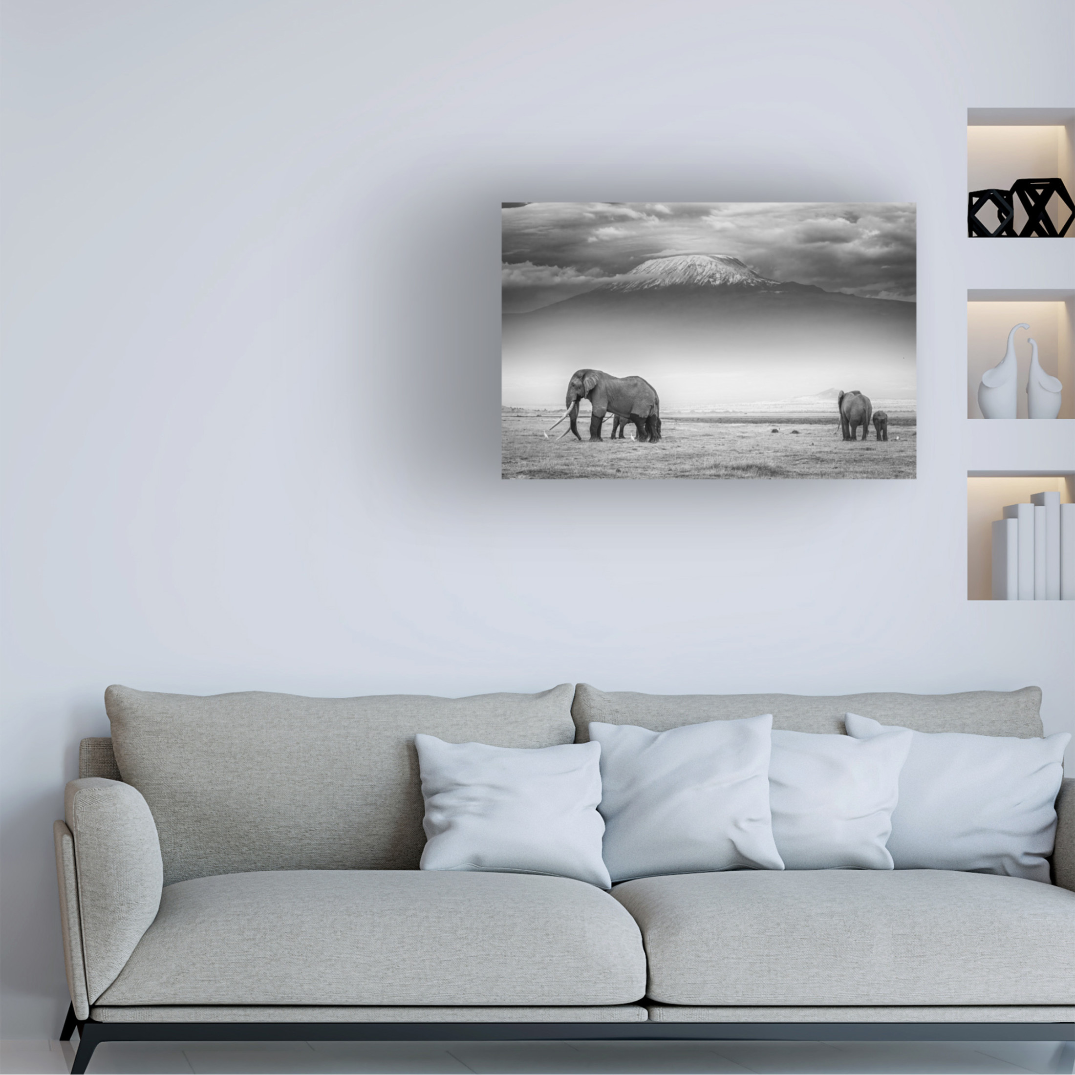Canvas Wall Art - Jeffrey C. Sink 'The Land Of Giants' Wall Art for Living Room, Bedroom, or Office Décor by Trademark Fine Art - 24 x 16 Inches