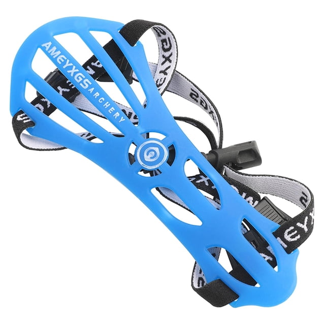 tamizeot Archery Arm Guard Lightweight Arm Guard for Practice Target Blue 16x6.5x0.9CM