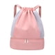 thumbnail image 2 of Mochila con cordón y correa de hombro ajustable, mochila deportiva, almacenamiento de baloncesto Rosa, 2 of 9