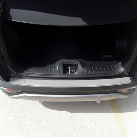 Rear Bumper Sill Cover Protector for Hyundai Tucson 2022-2025 Brushed Steel