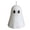 White, variant on YAMB Halloween Mini Colored Ghost Candles, 2.36" Reusable Spooky Festive Tabletop Ornament, Hand-crafted Fall-themed Holiday Accessory for Home Party Seasonal Display, Purple
