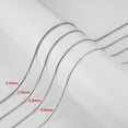 thumbnail image 6 of HZMAN 0.9mm Silver Snake Chain Necklace for Men Women Thin Stainless Steel Chain Necklace 16"-30'' Jewelry Gift (Silver,0.9mm,30), 6 of 8