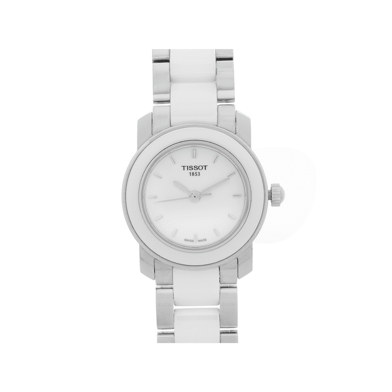 TISSOT ホワイト 時計 Tissot Women's T064.210.22.011.00 White Stainless-Steel