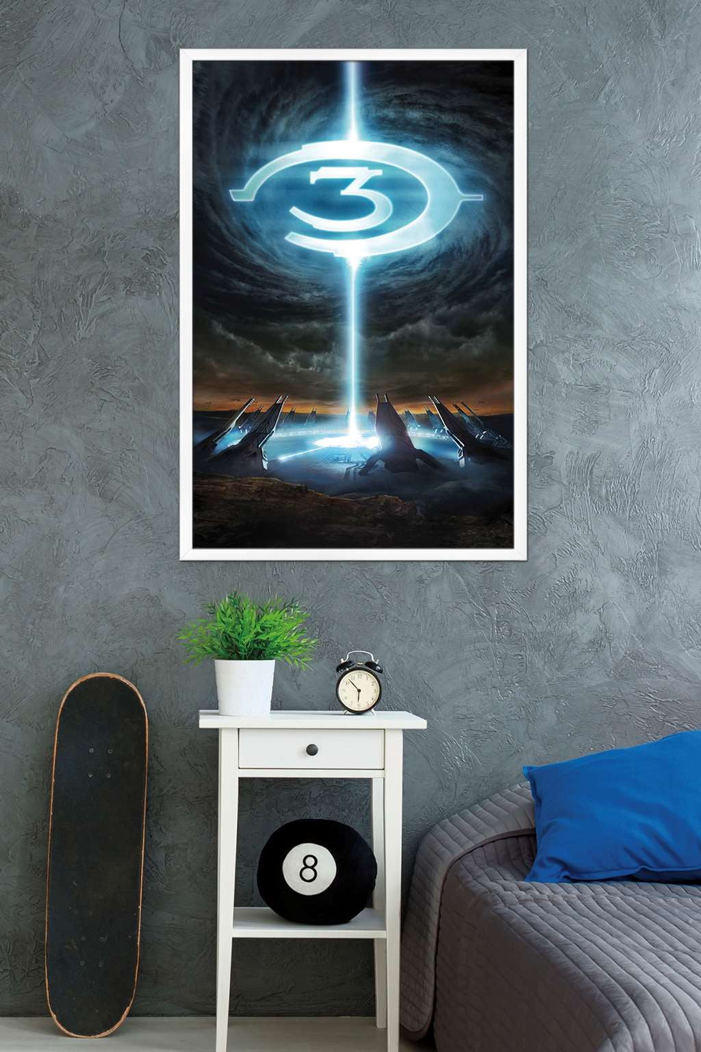 Halo 3 - Logo Wall Poster, 22.375" x 34", Framed