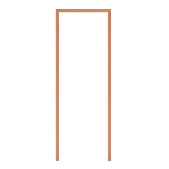 marco para puertas café roble de madera de pino 220 x 100 x 3 cm