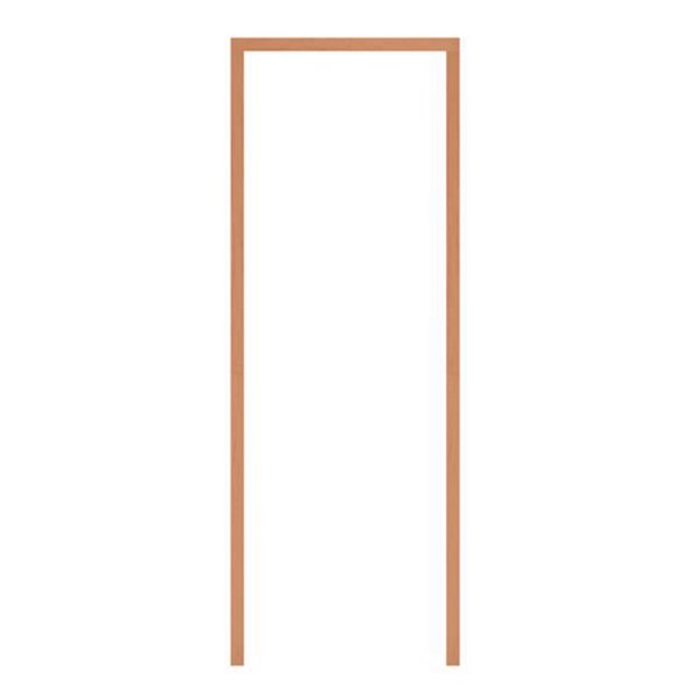 marco para puertas café roble de madera de pino 220 x 100 x 3 cm