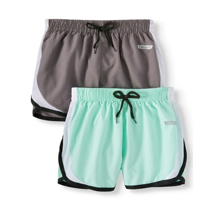 Hind Active Running Shorts, 2-Pack (Little Girls & Big