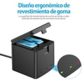 thumbnail image 4 of Baterías PHTEGI Gopro Hero 12/11/10/9 Black 1800mAh con Cargador rápido USB 3 Canales Paquete de 2, 4 of 7