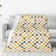 thumbnail image 1 of Balery Colorful Checkered 1 Manta de Felpa Suave y Acogedora – Cobija de Franela Aterciopelada para Cama, Lavable y Cálida para Sofá, Mascotas, Transpirable-80"x60", 1 of 7