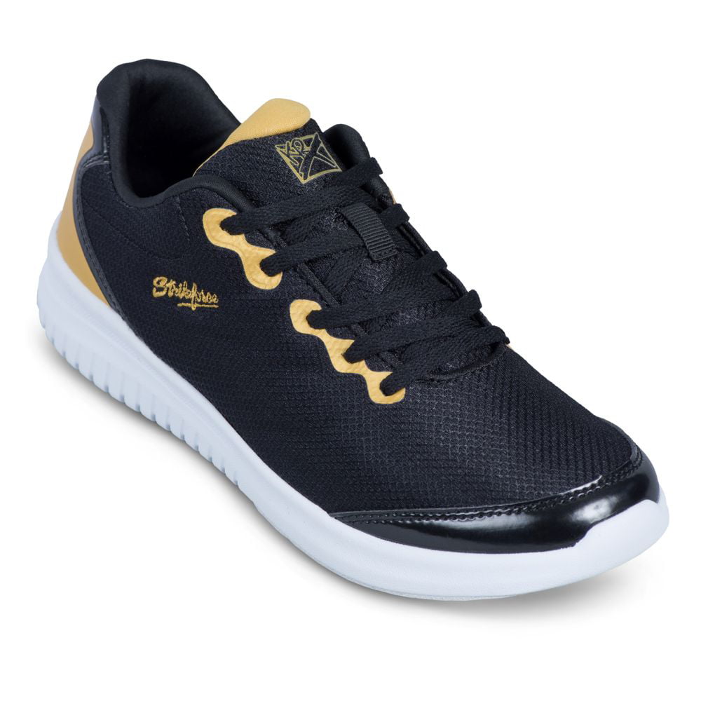 Womens KR GLITZ Bowling Shoes Black/Gold Size 6-11 & Leopard Print Bowling Bag 