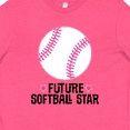 thumbnail image 4 of Inktastic Future Softball Star Sports Youth T-Shirt, 4 of 5