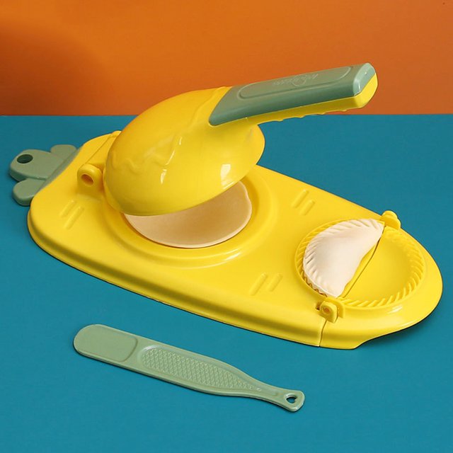 Moldes Para Flan Herramienta de prensado de masa 2 en 1, molde Manual para envoltura de bolas de masa hervida para utensilios de cocina para el hogar Likrtyny Para estrenar