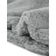 thumbnail image 5 of Chaqueta corta de pelaje sintético esponjoso de manga larga con cuello de muesca para mujer Inspire Chic en gris, 5 of 6