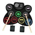 thumbnail image 4 of Electronic Drum Set with Drumsticks and Foot Pedals Built in Speaker with Panel perfke juguetes de batería electrónica, 4 of 9