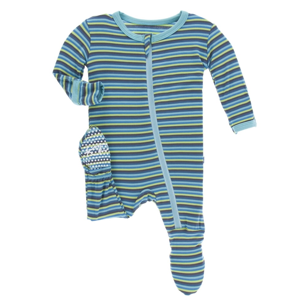 KicKee Pants KicKee Pants Baby Boys Footie with Zipper Boy