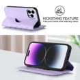 thumbnail image 4 of Funda antirrobo con cierre magnético para iPhone 14 Pro, compatible con carga magnética, piel sintética y TPU, diseño tipo billetera, ranuras para tarjetas, 4 of 5