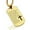 Gold, variant on Stainless Steel Strengthen Us Prayer Dog Tag Pendant Necklace