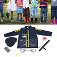 thumbnail image 1 of Conjunto De Disfraces De Oficial, Disfraz De Juego De Rol De Policía Lavable A Máquina, Reutilizable Y Fácil De Limpiar Para Niños, 1 of 7