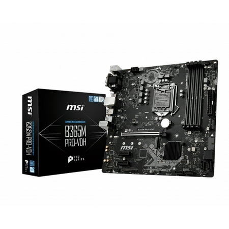 MSI B365M PRO-VDH Desktop Motherboard - Intel Chipset - Socket H4