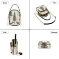 thumbnail image 3 of FORMRS Crossbody Bag for Women Quilted Travel Shoulder Cell Phone Purse with Chain Strap Handbag, Black Deer, 3 of 7