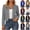Army Green, variant on Cropped Open Front Blazer Ladies Long Sleeve Formal Casual Jacket with Round Neck and Pleated Detail for Women