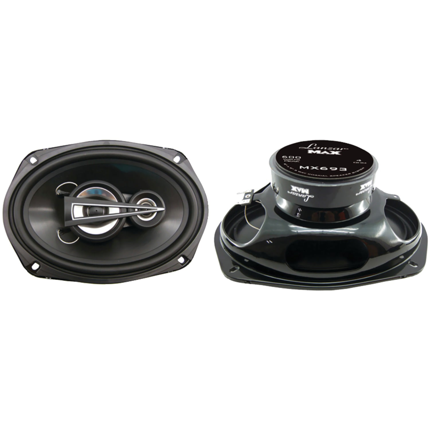 Black Pair Boss Audio MR692B 6" x 9" 2-Way 350W Marine Full Range Speaker 