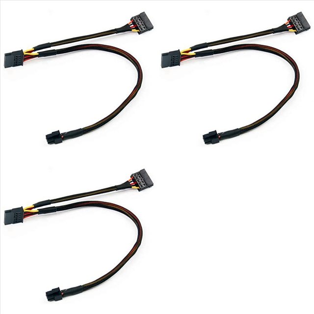 3X Pequeño 6P A Splitter 15P Cable de Alimentación para Vostro 3650 3653 3655 Computadora de Escritorio HDD SSD Cable de Alimentación