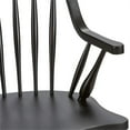 thumbnail image 3 of Home Square 2 Piece Windsor Back Wood Dining Arm Chair Set in Black, 3 of 8