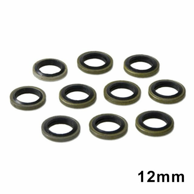 10 Pcs Rondelles de Boulon Banjo 12 mm Scellées pour Maîtres-Cylindres et Étriers Nissin