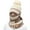 Beige, variant on Scarf Mouth Cover Hat Full Face Coverage Comfortable to Wear Cotton Thread Scarf Face Warmer Set for Men