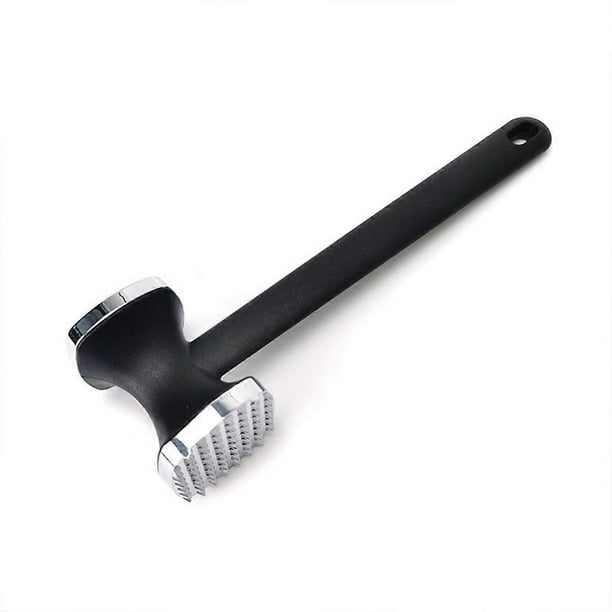 Steak Hammer Mallet Double-Sided Zinc Alloy Meat Tenderizer Meat Pounder Maximizes Food Flavor Meat Hammer, Silver