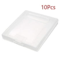 RUITROLIKER 10Pcs Clear White Game Cartridge Protection Case for Gameboy Color GBC