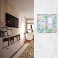 thumbnail image 5 of Yayeee Rocker Switch Wall Plate 1-Gang 4.6"x2.9" Home Decorative Outlet Cover, Blue Floral, 5 of 6