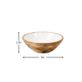 thumbnail image 3 of Serene Spaces Living Set of 4 Wooden Bowls, Measures 2.5" T & 6" Dia, 3 of 3