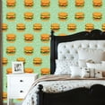 thumbnail image 2 of Food Peel and Stick Wallpaper 23.6in x 9.8ft Delicious Burgers Fresh Vegetables Cheese Contact Paper Vinyl Waterproof Self Adhesive Wall Paper for Snacks Themed Party Cabinet Renter Friendly, 2 of 8