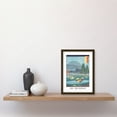 thumbnail image 2 of Ono, Distant View of Mount Daisen Hoki Province Utagawa Hiroshige Japanese Woodblock Classic Collection Artwork Framed Wall Art Print A4, 2 of 4