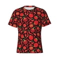 thumbnail image 3 of Naloa Tomatoes And Chili Men's T-Shirt Sport T-shirt Men's Basic Tee Casual Men's Shirt, Round Neck, Short Sleeves - Large, 3 of 5