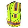 thumbnail image 2 of Fierce Safety Class 2 Lime Heavy Duty Vest Tablet Pockets and Neck Padding, 2 of 6