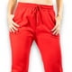 thumbnail image 4 of PANTS DE MUJER JOGGER ROJO PANTS DE TELA FELPA, 4 of 5