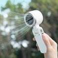thumbnail image 2 of TFixol Compact 5-Speed Turbo Handheld Fan with USB Charging, 360° Adjustable Foldable Design, Portable Neck & Desk Fan, Long-Lasting Battery, LED Display, Dark Gray, 2 of 5