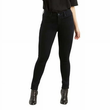 Levis Women's Jeans 710 Super Skinny mid Rise Stretch 1533381 (Black, 8)