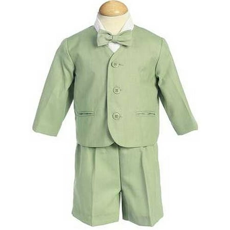 Boys Green Eton Short Formal Ring Bearer Easter Suit 12M-4T